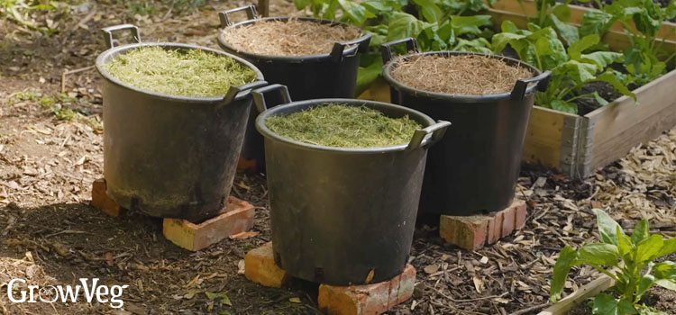 Mulched containers