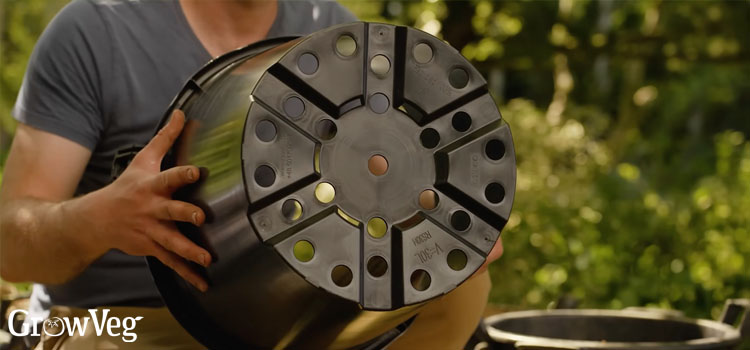 Container with drainage holes