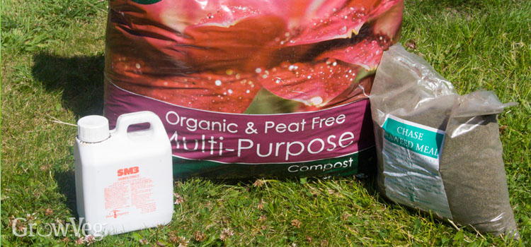 A range of organic fertilizers are available