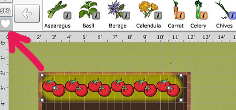Companion planting in the Garden Planner