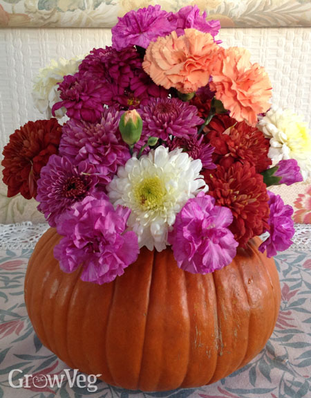Pumpkin floral vase