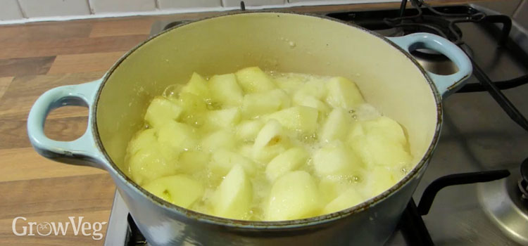 Stewing apples for crumbles and other home-made treats