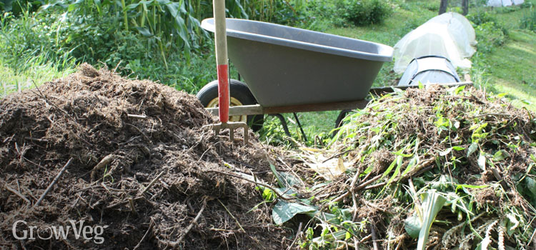 Compost made using the seasonal weather changes and waste from harvesting produce