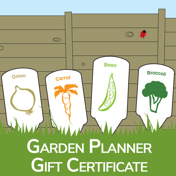 Gardening Gift - Garden Planner Gift Certificate