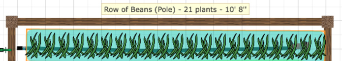 Plant row size